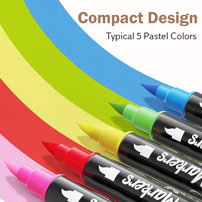 Fabric Markers Permanent for Clothes, Dual Tips Fabric Paint Pens No Bleed for - Image 7