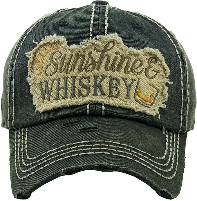 Women's Sunshine & Whiskey Vintage Baseball Hat Cap