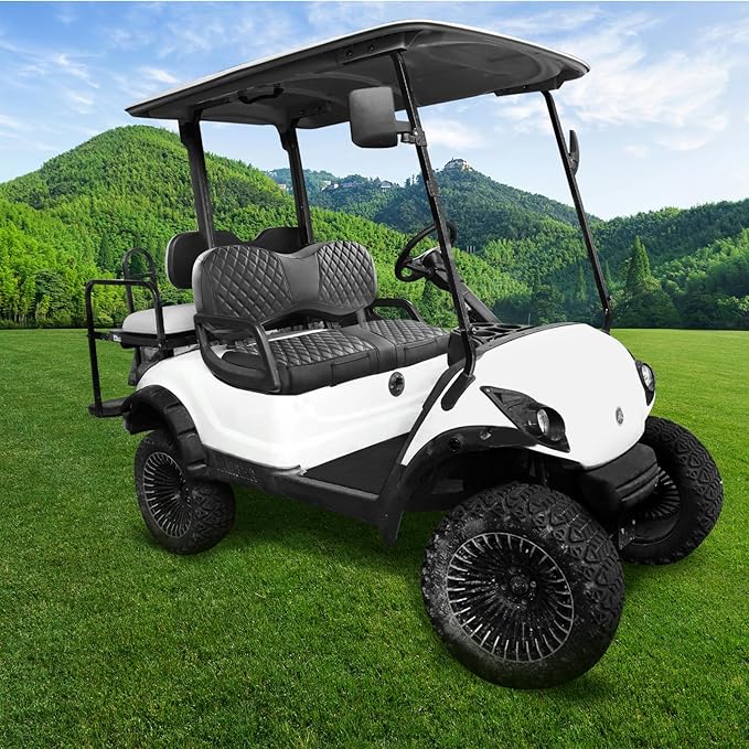 Yamaha G29 Golf Cart Seat Covers - Enhanced PVC, Easy Installation, Durable, Golf Cart Seat Covers Fit Yamaha G29 Drive 2007-2016