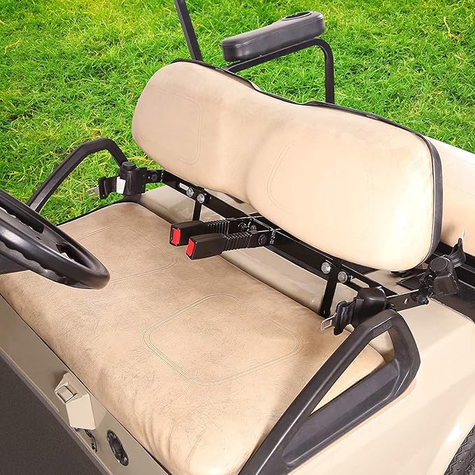 10L0L Golf Cart Seat Belts Kit,Universal for 4 Passenger/2+2 Seats EZGO TXT Club Car Yamaha,42” Belts with Bracket with Street-Legal Upgrades