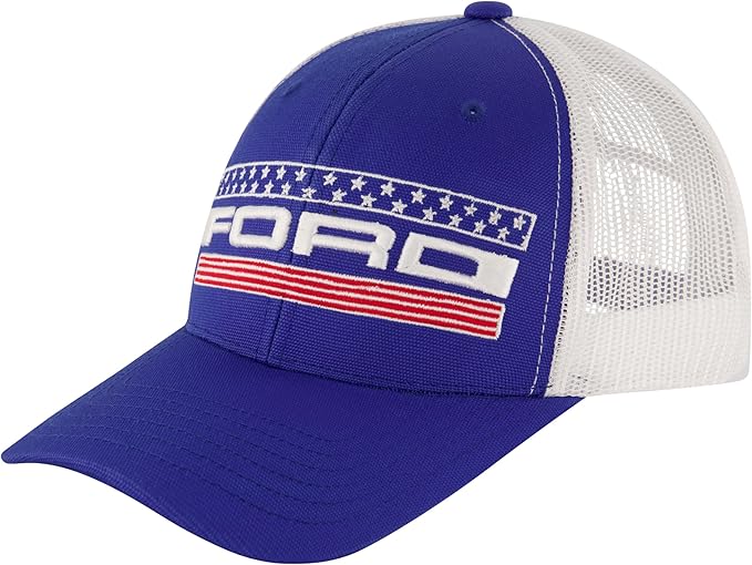 Ford Truck Hat, Logo Mesh Adjustable Baseball Cap with Curved Brim