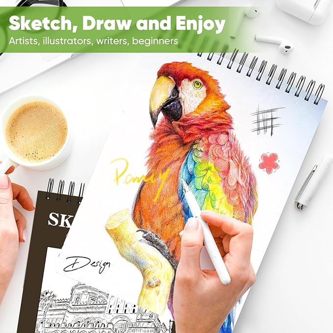 Soucolor Sketchbook 8.5x11 Hard Cover - Image 7