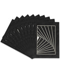 Pack of 25 Acid Free 8.5x11 Mats Bevel Cut by Poster+Palooza