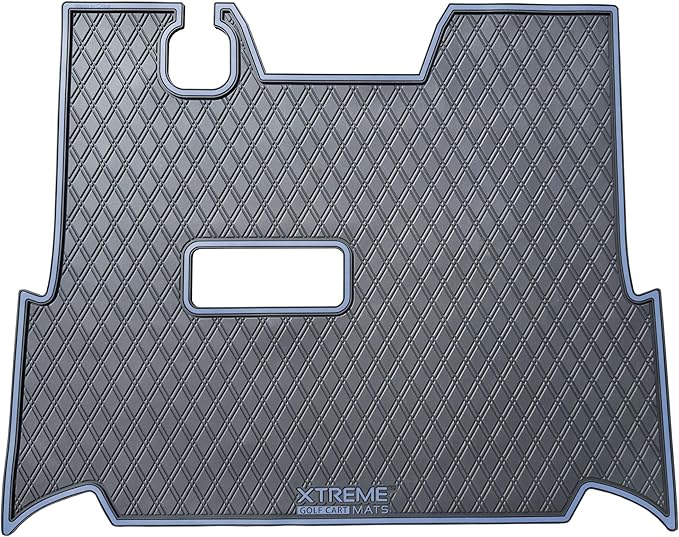 Xtreme MATS for StarEV Sirius Full Coverage Double Diamond Rubber Golf Cart Floor Mat - Fits Star Sirius Models Only - Overlay Protective Floor Liner Accessory for Golf Carts (Ocean Mist)