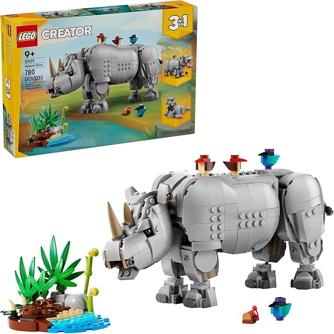 LEGO Creator 3 in 1 Wild Animals: Majestic Rhino by LEGO