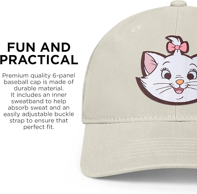 Disney Adult Baseball Cap, The Aristocats, Marie Adjustable Dad Hat