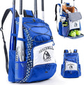 Baseball Bag for Youth & Adult with 4 Bat Sleeves - Softball Bat Bag with Shoe Compartment - Baseball Backpack for T-Ball, Softball Equipment, Baseball Gear, Baseball Bags for Boys 8-12