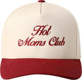 MIRMARU Two-Tone Vintage Canvas Trucker Hats for Men & Women, Adjustable Size Baseball Caps with Trendy Embroidered Design