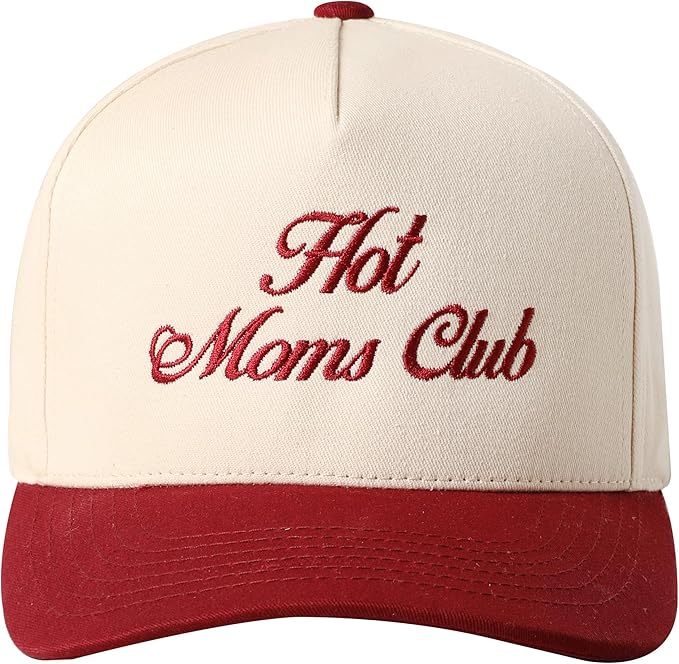 MIRMARU Two-Tone Vintage Canvas Trucker Hats for Men & Women, Adjustable Size Baseball Caps with Trendy Embroidered Design