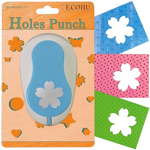 Flower Hole Punch for Paper Crafts, 1.5-Inch Across, Cherry Blossoms Punch by ECOHU