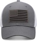 American Flag Trucker Hat - Snapback Hats for Men Women Baseball Cap - Breathable Mesh & Adjustable Fit for Casual Wear