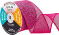 Mandala Crafts Hot Pink Burlap Ribbon 2.5 Inches Wide Jute Ribbons by MandalaCrafts