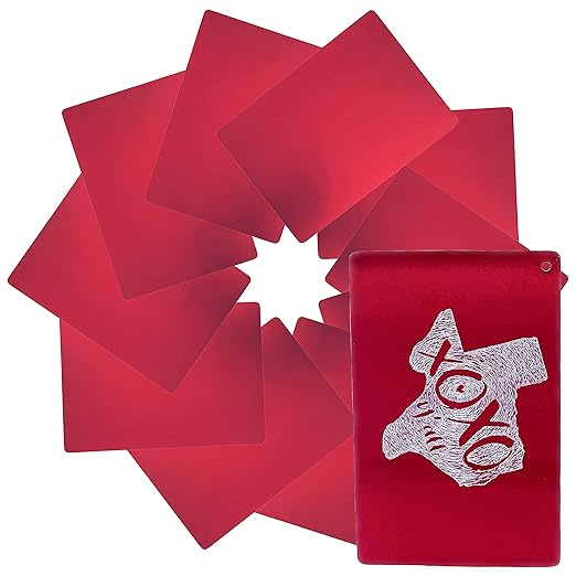 Metal Engraving Blanks for Etching w/Silhouette Cameo 4 Pro Plus, Brother Scan by ZoomPrecision