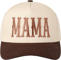 MIRMARU Two-Tone Vintage Canvas Trucker Hats for Men & Women, Adjustable Size Baseball Caps with Trendy Embroidered Design