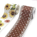 2 Rolls 10 Yard Thanksgiving Fall Wired Ribbon by Habbiful