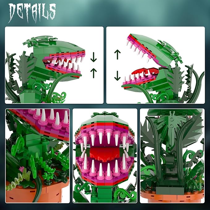 Audrey 2 Cannibal Flower Building Block Set, Little Shop of Horrors Piranha - Image 4
