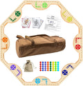 Solid Wood Marbles and Jokers Board Game: Versatile Family Entertainment by Unknown