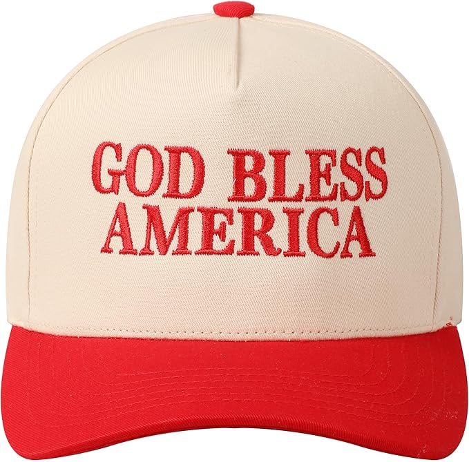 MIRMARU Two-Tone Vintage Canvas Trucker Hats for Men & Women, Adjustable Size Baseball Caps with Trendy Embroidered Design