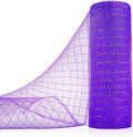 Anivia Deco Mesh Ribbon, 10inch x 30 Feet Each Roll Metallic Foil Mesh Ribbon by Anivia