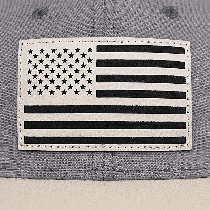 American Flag Trucker Hat - Snapback Hats for Men Women Baseball Cap - Breathable Mesh & Adjustable Fit for Casual Wear