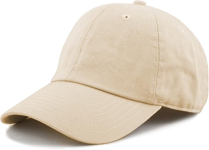 Cotton Baseball Cap Dad Hat – Washed Low Profile Adjustable Hat for Men Women Casual Outdoor Running Golf