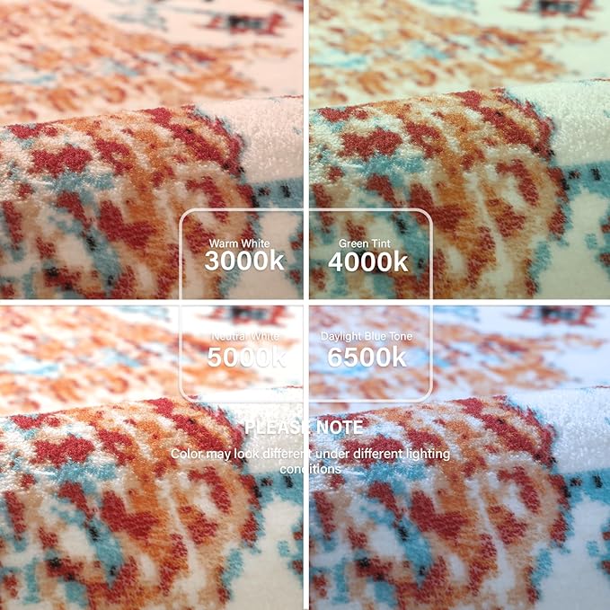 Lahome Orange 6x9 Area Rugs Boho Washable Area Rug - Image 6