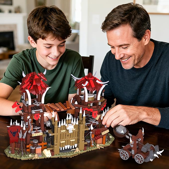 BNG Bonfire Gate Building Set for Adult, Orc Fortress Gate Building Block - Image 7