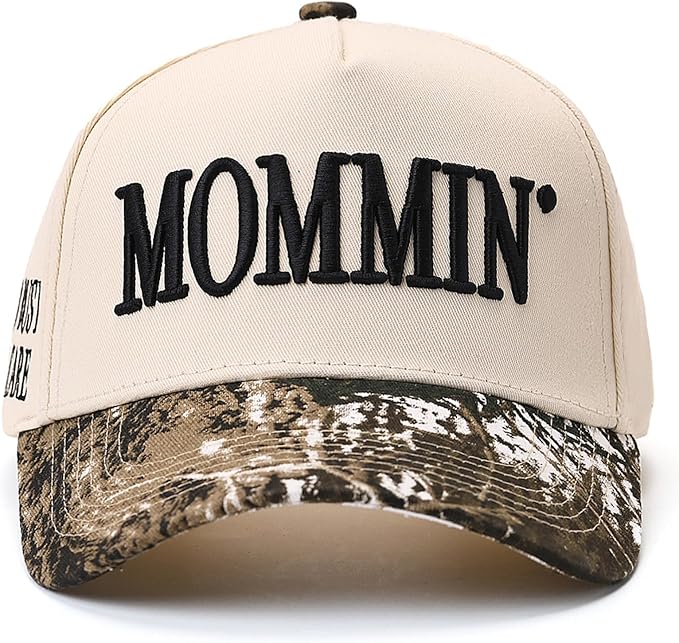 Mommin Trucker Hat, Mothers Day Mom Gifts for Women Baseball Baps Two-Tone Embroidery Mama Hats for Casual Wear