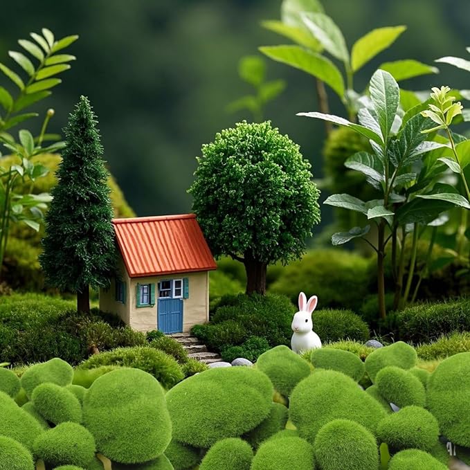 6 PCS Artificial Moss Rocks Decorative, Moss Stones, Fake Moss Decor - Image 5