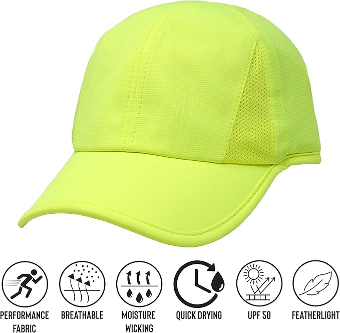 Ponyflo Women’s Ponytail Baseball Cap, Patented Active Feather-Light Hat with Open Back