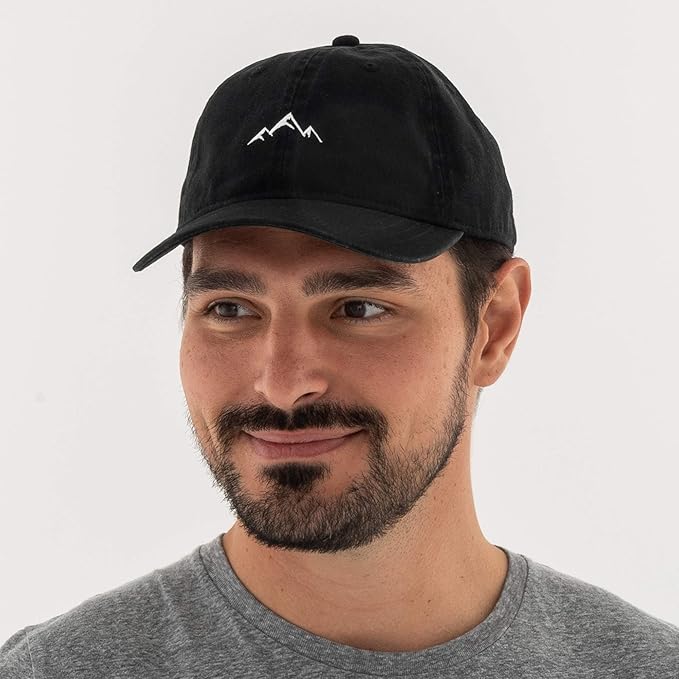 Outdoor Cap -Adult Mountain Dad Hat-Unstructured Soft Cotton