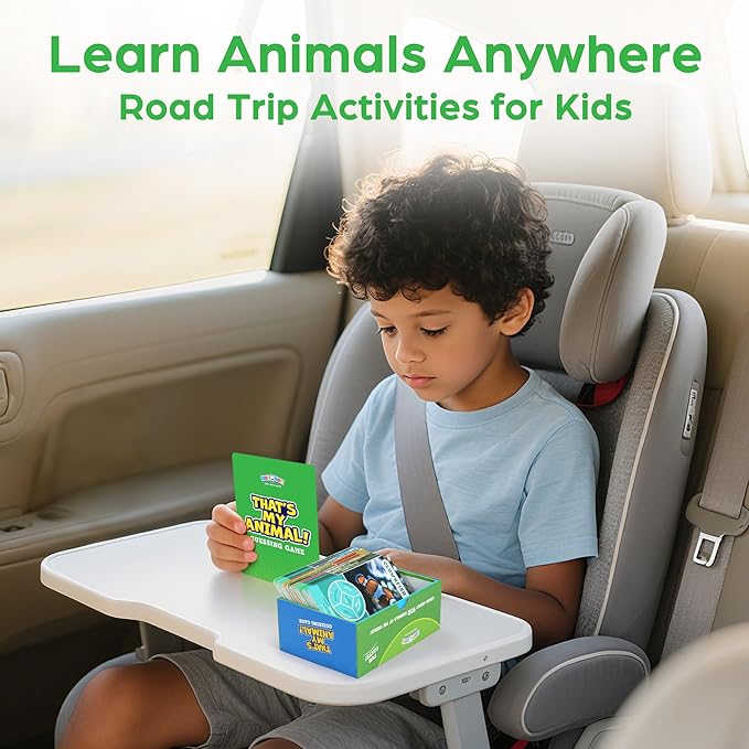 BenBen Guess Animal Card Games for Kids Family, 100 Cards, Educational Board - Image 8