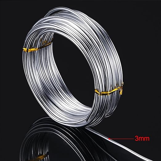 TecUnite Aluminum Craft Wire for Sculpting Armature Bendable Craft Wire for DIY - Image 2