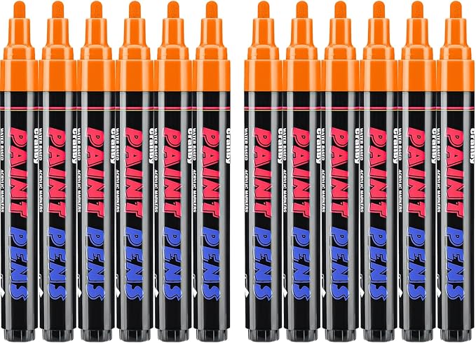 Orange Paint Pens Paint Markers by Craiiby