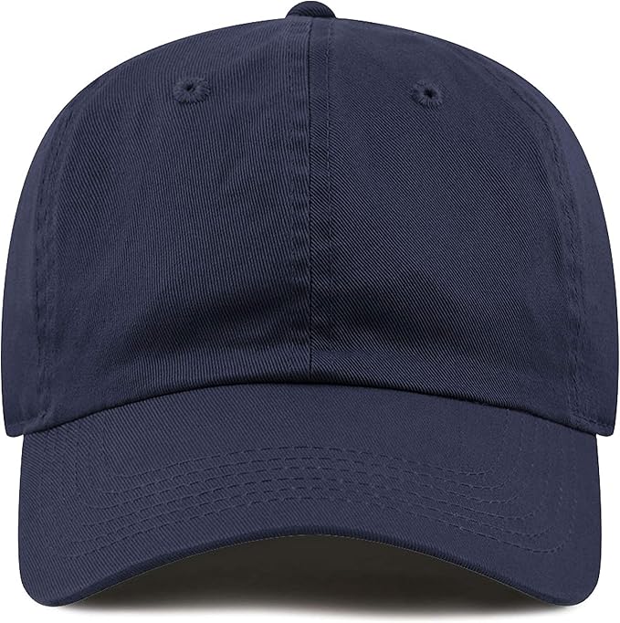 Cotton Baseball Cap Dad Hat – Washed Low Profile Adjustable Hat for Men Women Casual Outdoor Running Golf