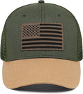 American Flag Trucker Hat - Snapback Hats for Men Women Baseball Cap - Breathable Mesh & Adjustable Fit for Casual Wear