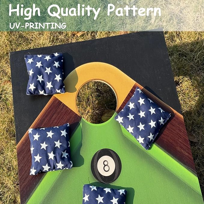 4×2FT Cornhole Board Set, Wooden Corn Hole Games - Image 4
