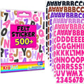 KRAFUN Black and Pink Felt Sticker Kit by FunCreativeArtsCraftKits