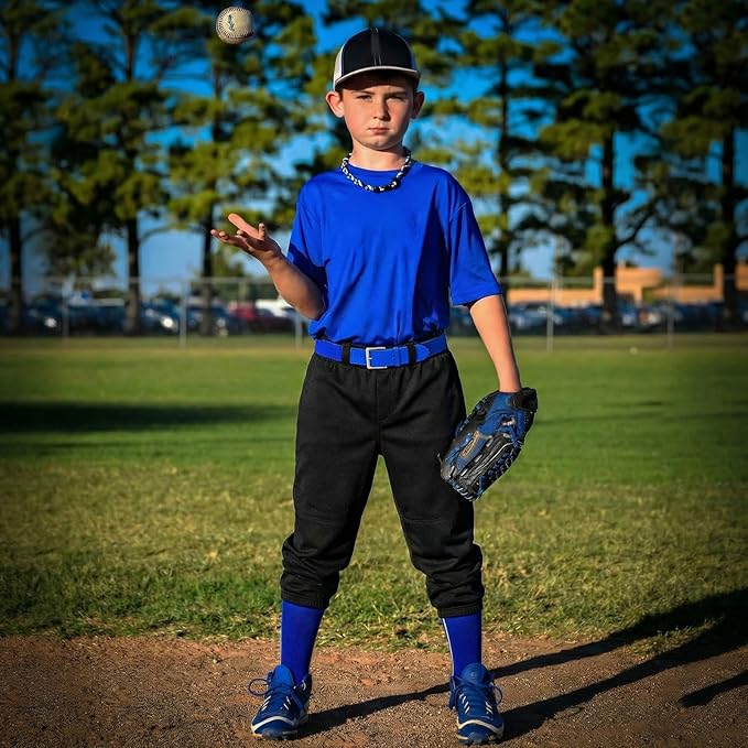 2T-17 Years Toddler Youth Boys Baseball Pant Girls Softball Pant Kids Tee Ball Pants with Pockets