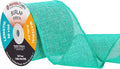 Mandala Crafts Turquoise Burlap Ribbon 3 Inches Wide Jute Ribbons by MandalaCrafts