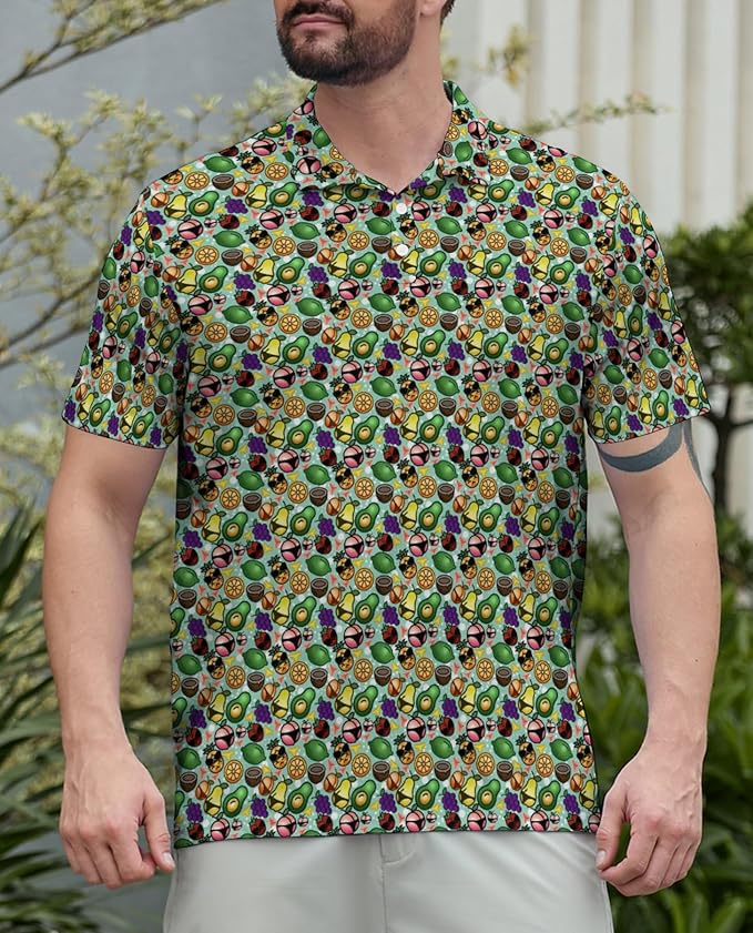 Mens Golf Shirts Golf Polo Shirts for Men Short Sleeve Polo Shirts Golf Gifts