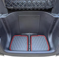 Xtreme MATS Rubber Bag Well Mat Compatible with Club Car Precedent, Onward, Tempo and Atlas Golf Carts (Red Trim)