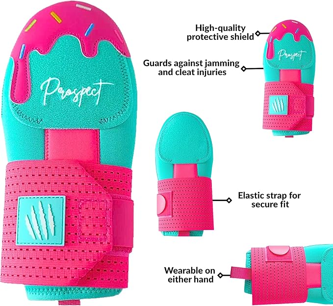 Baseball Sliding Mitt - Youth and Adult Sizes - Drippy Accessory Gingerbread Man, Ice Cream, Miami Color, Left & Right Hands, Hand and Wrist Protection