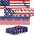 Breling 12 Pcs American Flag Cooling Towels 40"x12" Ice Cooling Towels Microfiber Sweat Rags Absorbent Washcloth Sport Team Gifts for America Semi Quincentennial Gym Coach Gift Sport Party Favors