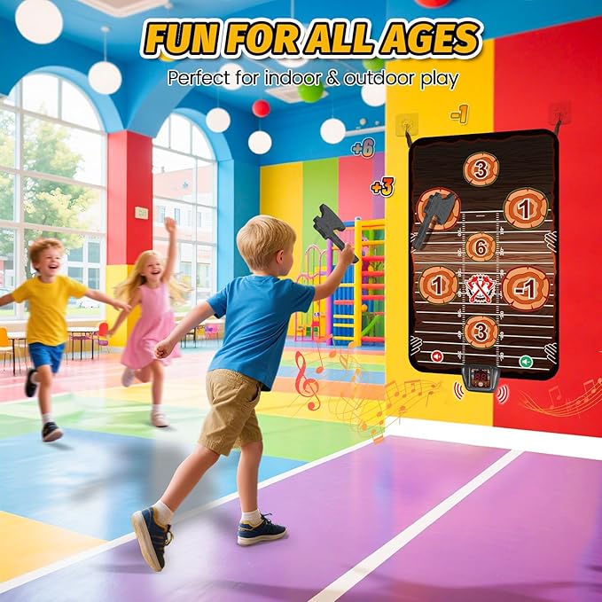 Axe Throwing Target Game Set, Electronic Scoring Throwing Game Toys Gifts - Image 6