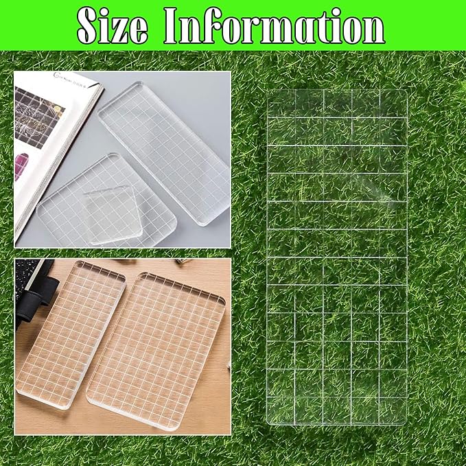 Clear Acrylic Stamp Blocks, 1.57" * 4.92" Acrylic Stamping Blocks Tools Clear - Image 4