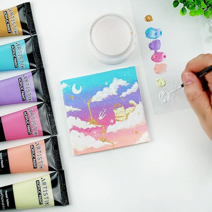 ARTISTIK Acrylic Paint Tube Set of 32-22ml Paint Tubes - Image 7