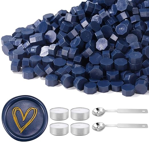 Yoption 360Pcs Navy Blue Sealing Wax Beads by Yoption