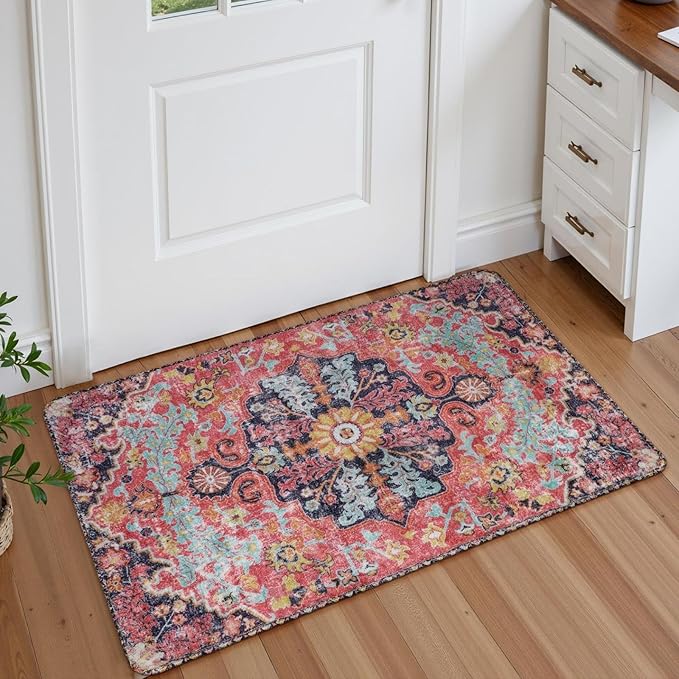 Lahome Bohemian Floral Medallion Area Rug by Lahome