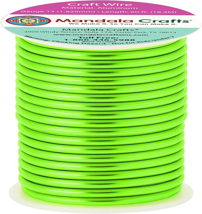 Mandala Crafts 13 Gauge Anodized Aluminum Craft Wire by MandalaCrafts